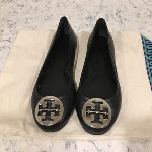Tory Burch Reva Flat - 9.5 black